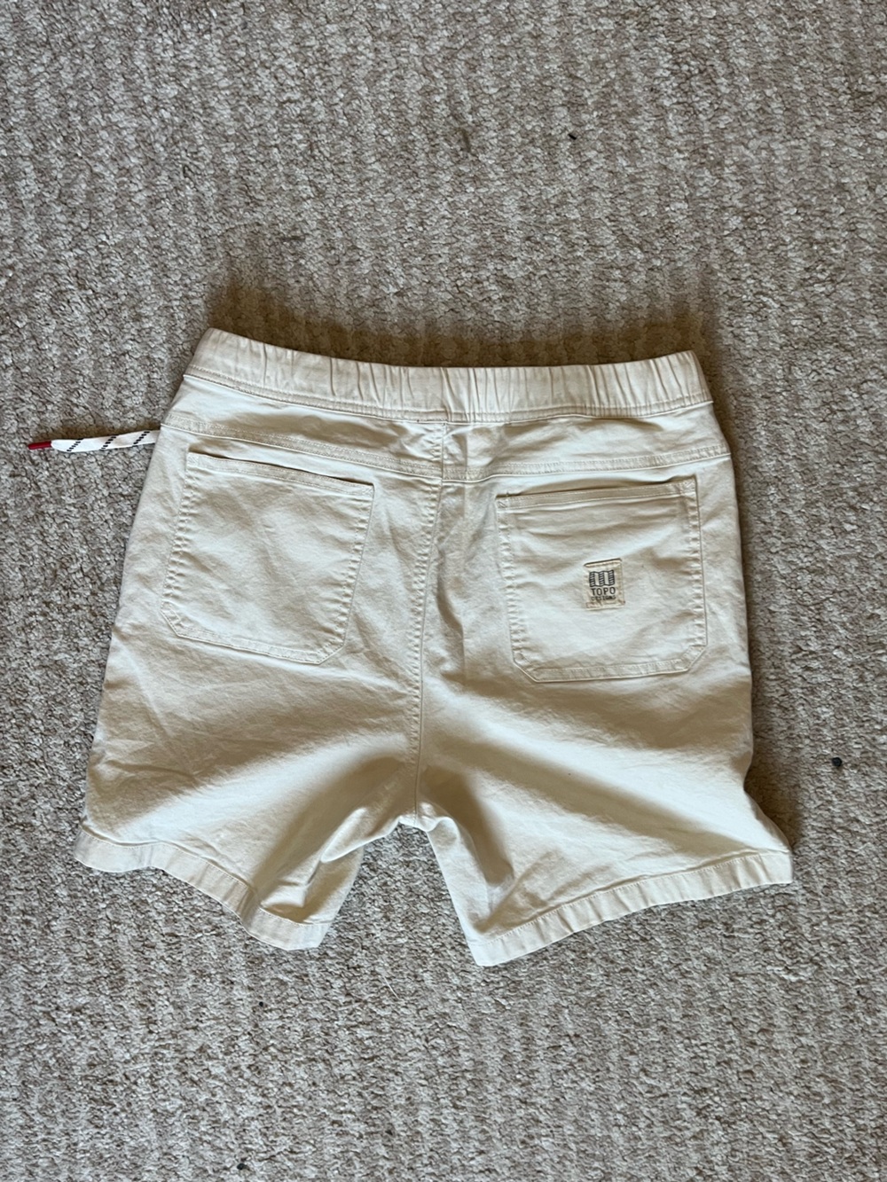 Topo Designs Cream Drawstring Shorts - Picture 3 of 3
